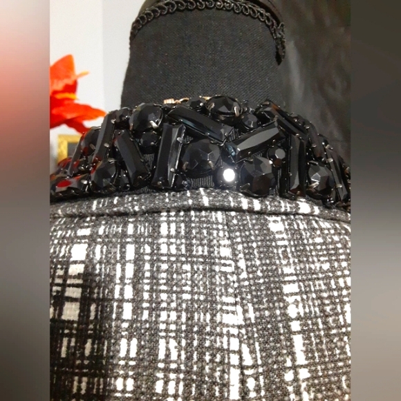 - J Crew Beaded Collar Blazer Women's Size 0 - Picture 9 of 12